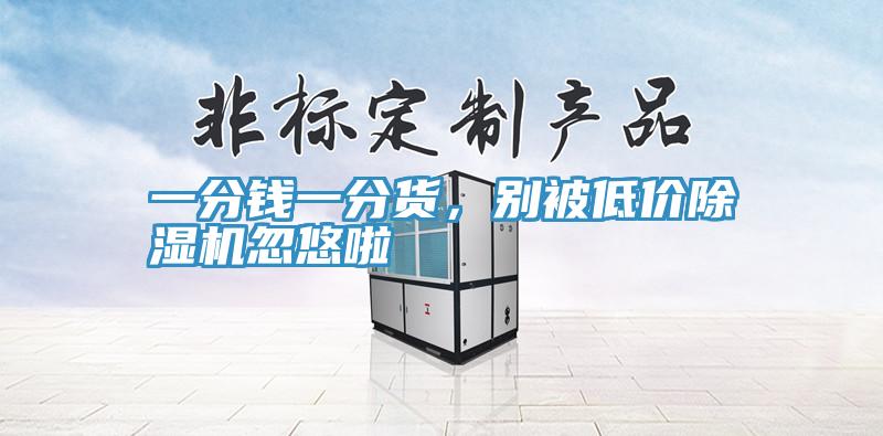 一分錢一分貨，別被低價除濕機(jī)忽悠啦