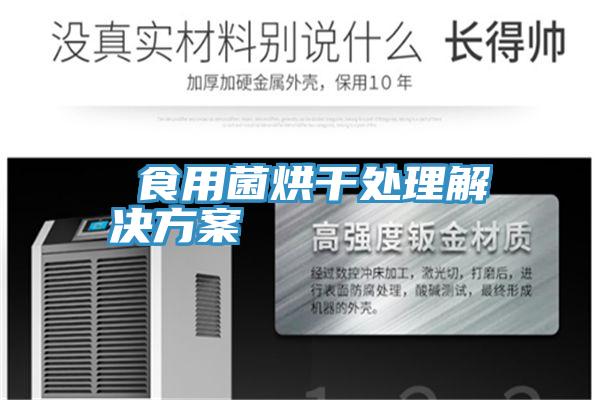 食用菌烘干處理解決方案