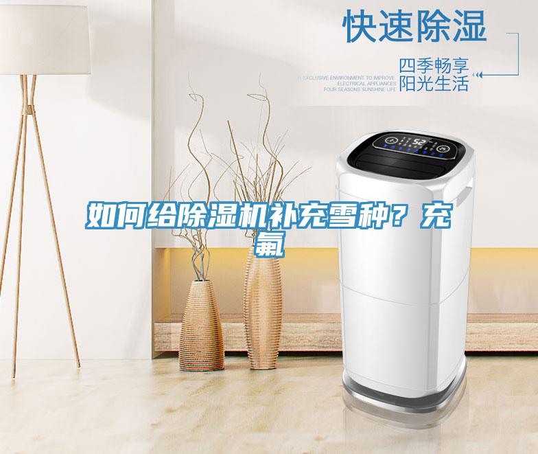 如何給除濕機補充雪種？充氟