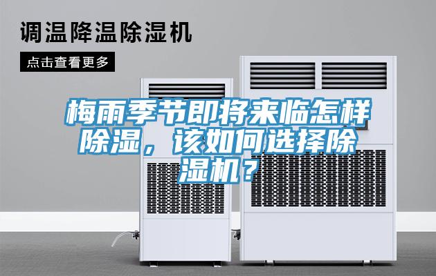 梅雨季節即將來臨怎樣除濕，該如何選擇除濕機？