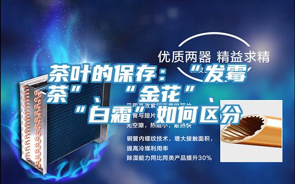 茶葉的保存：“發霉茶”、“金花”、“白霜”如何區分