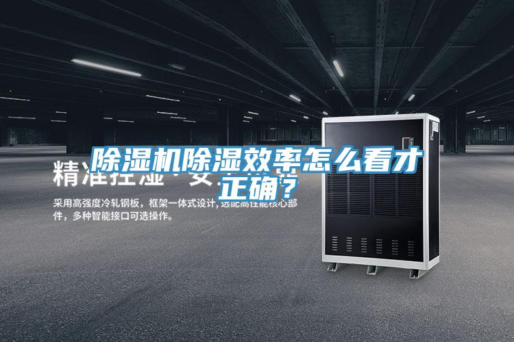 除濕機(jī)除濕效率怎么看才正確?