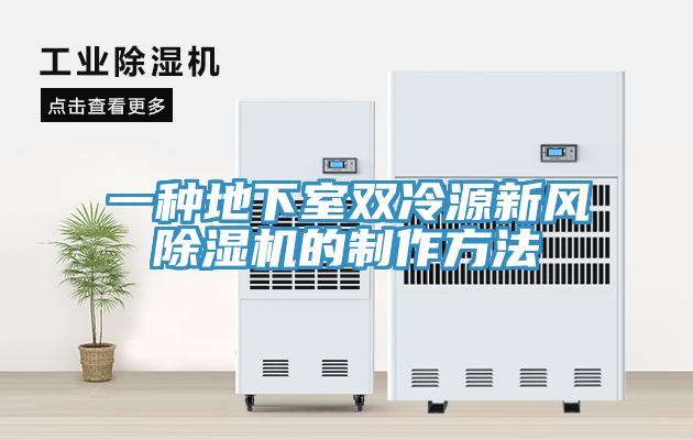 一種地下室雙冷源新風(fēng)除濕機的制作方法