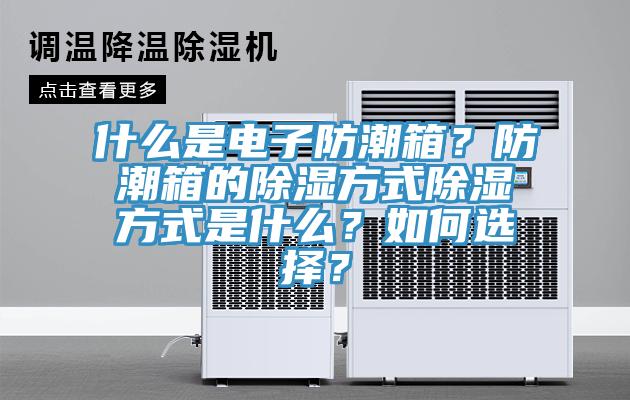 什么是電子防潮箱？防潮箱的除濕方式除濕方式是什么？如何選擇？