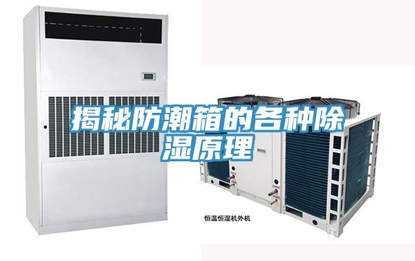 揭秘防潮箱的各種除濕原理