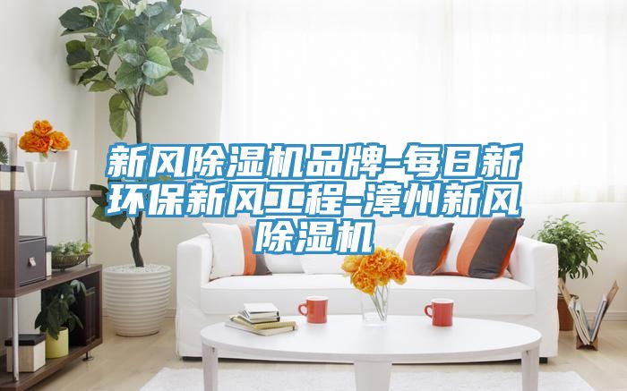 新風除濕機品牌-每日新環保新風工程-漳州新風除濕機