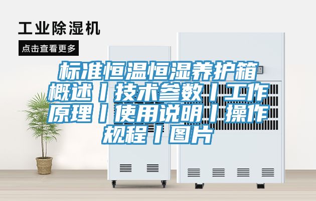 標準恒溫恒濕養護箱概述丨技術參數丨工作原理丨使用說明丨操作規程丨圖片