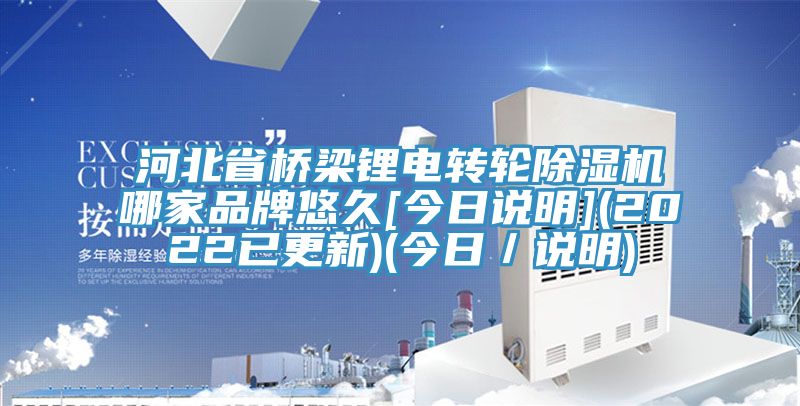 河北省橋梁鋰電轉輪除濕機哪家品牌悠久[今日說明](2022已更新)(今日／說明)