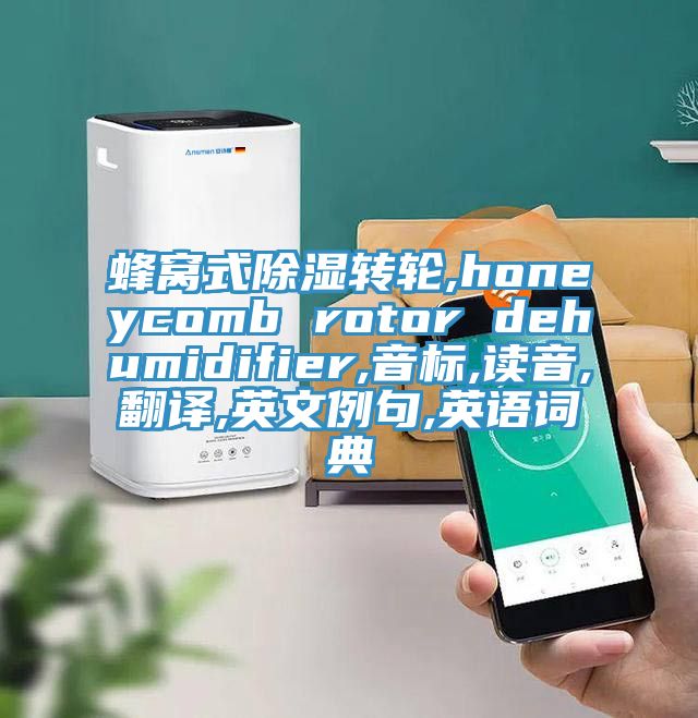 蜂窩式除濕轉輪,honeycomb rotor dehumidifier,音標,讀音,翻譯,英文例句,英語詞典