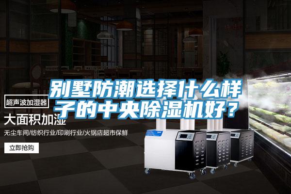 別墅防潮選擇什么樣子的中央除濕機好？